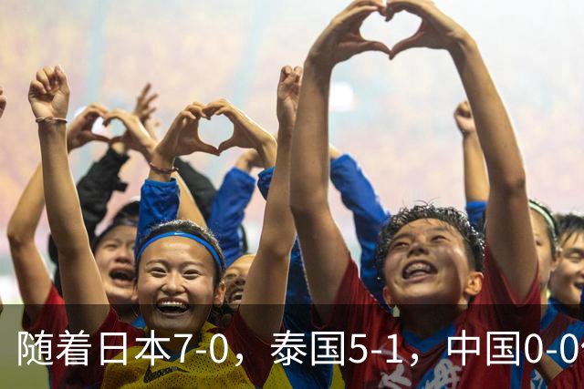 随着日本7-0，泰国5-1，中国0-0伊朗，亚运男足积分榜：中国第2